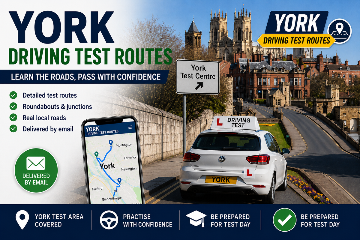 York Driving Test Routes